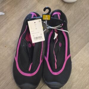 Black and Pink Athletic Shoes